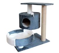 Nido de árbol para Gatos Marco De Escalada For Gatos, Estante For Gatos, Nido Pequeño De Madera, Marco De Escalada, Colchón, Suministros For Gatos Grandes, Columna Rosa Cálida Fácil de Montar(G,B)