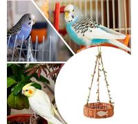 Nido De Aves para Jaula | Hamaca De Pájaros Transpirable - Tejido Manual Imitación Ratán Transpirable para Dormir Anidar Interior Escalar Loris Agapornis Cacatúas