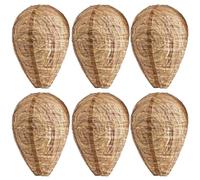 Nido de Avispas Falso 6 Piezas, Señuelo de Nido de Avispas y Avispones para Colgar, Disuasor de Avispas para Jardín, Balcón y Terraza