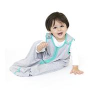 Nido de bebé Deedee Sleep Lite bebé Saco de dormir gris Heather Gray/Teal Talla:L (18-36 Months)