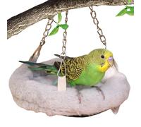 Nido de cacatúa, cama de loro suave para dormir de pájaros, juguetes de columpio para pájaros, cama de pájaros de felpa, hamaca de jaula de loro, para periquito, cotortolita, conure, cacatúa cuáquera