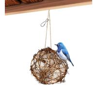 Nido de colibrí Globe, casa nido de pájaros, casa de colibrí, casa nido para pájaros, estación de anidación de pájaros recargable para exteriores para observación de aves, jardín de terraza, pájaros
