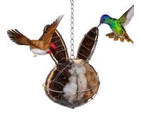 Nido de colibrí | Resistente a la intemperie recargable - Cajas nido de colibrí para exteriores | para gorriones, petirrojos, currucas al aire libre, patio, árbol, jardín, camino, primavera, invierno