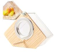 Nido de cría de pájaros, caja de madera para pájaros, loros, jaulas para pájaros, estación de alimentación para cacatúa, periquito, pinza, loros canarios