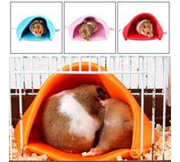 Nido de esponja para hámster, para mascotas, animales pequeños, tienda de campaña para casa, jaula para colgar chinchilla suave con mango cómodo