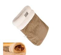 Nido de gato de vellón - Sopa de calentamiento de peluche, saco de dormir suave | Túnel de cama de confort grueso, abrigo de dormir envolvente para gatos grandes interiores relajación confortabl