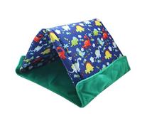 Nido de hámster cálido, cómodo hogar triangular cueva interior suave con ropa de cama, pequeño refugio acolchado de algodón, camas de esquina con aspecto elegante, refugios para mascotas para sala de