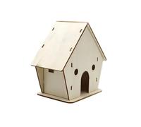 Nido de Madera para pájaros Kit de casa pájaros Madera for Hacer uno Mismo: Proyecto artesanía Troncos sin terminar con Pintura, Manualidades, Nido pájaro Grafiti for niños y niñas(Color 5)