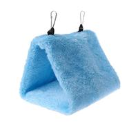 Nido de pájaro, Casa Nido for pájaros, for Colgar, Cama for Loros, casa de Peluche, cálida Jaula Invierno, Tienda campaña, Azul, Talla S(Blue,S)