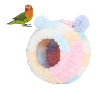 Nido de pájaro para Jaula, Plataforma de Percha de Descanso cálida, pequeña casa de cría de Conure Solar para Periquito, agapornis, pinzón Cebra, loriculus (Metro)