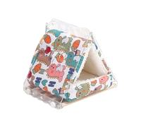 Nido de pájaro, percha colgante cálida, hogar de periquitos pequeños, material de forro polar suave de algodón, nido de mascotas con accesorio de cuerda, juguete para jaula de periquitos para conure