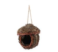 Nido de pájaros para Jaula, casa Colgante para anidación de Loros, Tejido Hecho a Mano para Mascotas pequeñas, Jaula de Animales, Apertura Circular, decoración del hogar