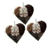 Nido de pájaros Recargable, corazón, paraísos de pájaros, anidación para Espacio Aire, Hecho a Mano, Incluye Fibras Naturales, Regalo para Amantes de Las Aves, casa de colibríes