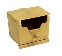 Nido de plástico para exóticos - 2GR - Color: Marrón