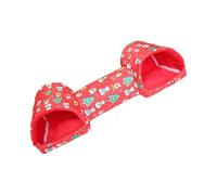 Nido de túnel cálido 2 en 1 para mascotas pequeñas, cerdos de guineas, chinchillas, hábitat suave, refugio para interiores, casa de dormir, nido de túnel de hámster