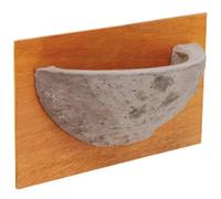 Nido para Golondrina Europea de Arcilla con Placa de Madera 240x145 mm - Ayuda para Nidificación Natural