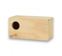 Nido horizontal de madera para periquitos - Modelo: Puerta Derecha