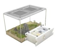 Nido Hormigas Casa Insectos Pet Ant Castle Study Comportamiento del Ecosistema De Las Hormigas Granja Kit Ciencia Aprendizaje Educativo Nidos Kit Hormiguero(Transparent)