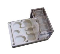 Nido Hormigas Casa Insectos Pet Castillo De Hormigas Hábitat Yeso Nido Granja Rompecabezas Aprendizaje Ciencias Educativo Kit Hormiguero(White)