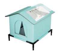 Nido para gatos con forro aislante y resistente al agua para mayor comodidad y calidez al aire libre