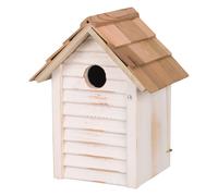 Nido para la familia de los carboneros 18 × 24 × 15 cm/ø 3 cm blanco