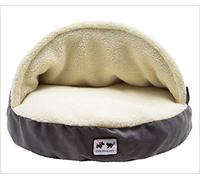 Nido para Mascotas Cueva Cálido Nido para Mascotas Dormir en Interiores Saco de Dormir para Mascotas Gato y Cachorro, fácil de Limpiar,Gris,XL