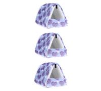 Nido para Mascotas pequeñas 3 uds casa de Cama for Mascotas Cama pequeña Conejillos de Indias Nido Erizo Nido Jaula de Conejillo de Indias Accesorios Animal PEQUEÑO