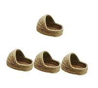 Nido para Mascotas pequeñas Nido de Conejo, escondite de Conejo, cabaña for hámster, Camas for Conejos, Cama de Hierba for Conejos, Ropa de Cama, Juguete for Masticar, Mascota C(Ax4pcs,20X15CM)