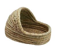 Nido para Mascotas pequeñas Nido de Conejo, escondite de Conejo, cabaña for hámster, Camas for Conejos, Cama de Hierba for Conejos, Ropa de Cama, Juguete for Masticar, Mascota C(A,35X25X23CM)