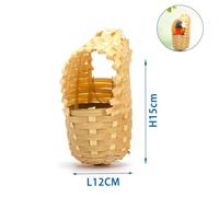 Nido para pájaros de bambú, Tejido Natural y Resistente, Ideal para la crianza y Refugio de Aves.