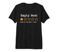 Nido Vacío 1 Calificación Estrella Divertido Humor Padre Camiseta Premium