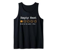 Nido Vacío 1 Calificación Estrella Divertido Humor Padre Camiseta sin Mangas