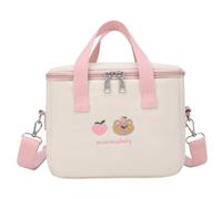 NIDONE Bolsa de mano de almuerzo, caja de almuerzo Kawaii con correa ajustable, portátil a prueba de agua para el trabajo de la oficina escolar en casa, caja