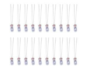 NIDONE Bombillas de 20pcs, lámpara de miniatura de 12V 30 mA, bombillas de halógeno de filamento incandescente T3 para luz de tablero automático, luz de araña, luz del horno