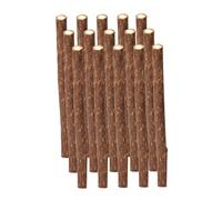 NIDONE Catnip Sticks Natural Silvervine Matatabi Chew Sticks Toy Molar para la Limpieza de Dientes de Gato 15 Piezas