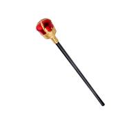 NIDONE Cetro Real Rey Reina Juguete 48CM Teatro Halloween Prop Tema Fiesta Favores Cosplay Suministro Rojo Photo Props