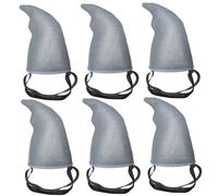 NIDONE Disfraz de aleta de tiburón, 6 piezas de tiburón Fin Realistic Diractos de Halloween con correa elástica Disfraz fácil de usar para fiesta, playa, reunión, cosplay