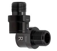 NIDONE Extensores de Pedales de Bicicleta, 1 par de espaciadores de Pedales extendidos de Acero al Cromo molibdeno, Extensiones roscadas de 16 mm
