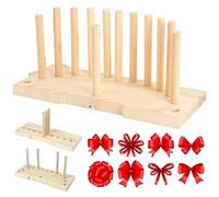 NIDONE Fabricante de Lazos de Madera con Varillas de Pasador, Herramienta portátil y Ligera para Hacer Lazos para entusiastas del Bricolaje, Envoltura de Regalos