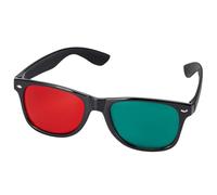NIDONE Gafas 3D, marco negro rojo verde visión 3D de visualización para el juego de DVD de la película de TV dimensional y ambliopía