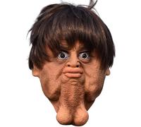 NIDONE Halloween Mask, Mask Funny Double Chins Realistic Full Head Full Halloween Horror Hadex Face Cover for Masquerade Party