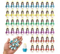 NIDONE Little Jesus Figuras, 50 PCS Little Virgin Mary Figuras Mini Jesús Virgen de la Virgen María Doll Cristo Savio Decoración para Hide Christmas Party Favors Religiosos (Coloridos)