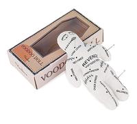 NIDONE Muñecos vudú, muñeco Aterrador de poliéster Blanco, muñeco embrujado de Terror Espeluznante para Venganza de liberación Emocional, 21, 5x13 cm