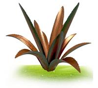 NIDONE Planta de Agave, Escultura Rústica de Tequila, Verde, Metal, Jardín, Decoración de 13.78 Pulgadas