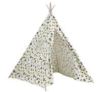 NIDONE Tienda de Juegos para niños Tienda Tipi de 51x47x47 '' para niños Tipi portátil con Ventana Casa de Juegos Interior Divertida y Segura para cumpleaños Flor Verde
