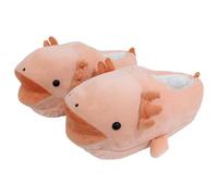 NIDONE Zapatos axolotl, zapatillas axolotl zapatos suaves calientes calientes lindos acogedores zapatillas de peluche para disfraz de casa de Halloween, talla 5-12