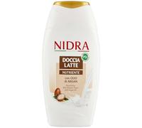 NIDRA | Gel de ducha nutritivo, con aceite de argán, proteínas de la leche, dermatológicamente testado, Made in Italy, 250 ml