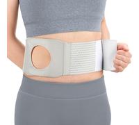 NIdreamCE Elástica Ostomía Hernia Cinturón,Cinturón De Ostomía,Faja Colostomía para Hombre y Mujer Colostomía Soporte Transpirable con Abertura para Pacientes de Colostomía Tamaño,6-8cm (L)
