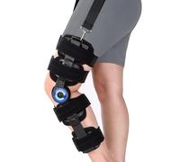 NIdreamCE Rodillera con Bisagras Poste OP Inmovilizador de Rodilla Tirantes para Piernas Ortopédico Rótula Rodillera Inmovilizador de Rodilla Ortesis, Ajustable para Pierna Izquierda Derecha