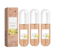 Niebla corporal perfumada de vainilla para mujeres - Spray aromático de larga duración con aroma dulce de vainilla, perfume hidratante para la piel y el cabello en tamaño de viaje, mezcla suave sin